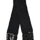 Black Cashmere Neck Warmer Wrap Shawl Scarf