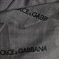 Gray Logo Print Neck Warmer Wrap Shawl Scarf