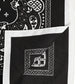 Black White Bandana Square Men Foulard Scarf