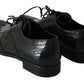 Elegant Green Brogues Oxford Wingtip Flats