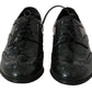 Elegant Green Brogues Oxford Wingtip Flats
