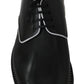 Elegant Black & White Leather Dress Shoes