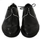 Elegant Black & White Leather Dress Shoes