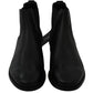 Elegant Black Derby Leather Boots