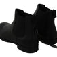 Elegant Black Derby Leather Boots