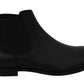 Elegant Black Derby Leather Boots