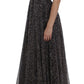 Glamorous Sequined Silk Full-Length Dress