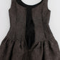 Elegant Gray Sheath Full-Length Dress Gown