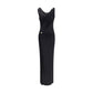 Draped jersey long Dress
