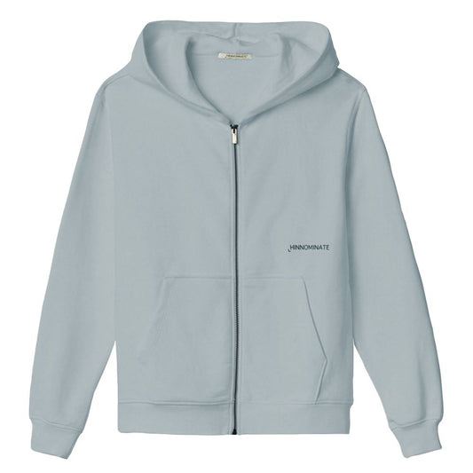 Light Blue Cotton Men Sweater