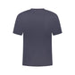 Blue Cotton Men T-Shirt