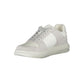White Polyurethane Men Sneaker