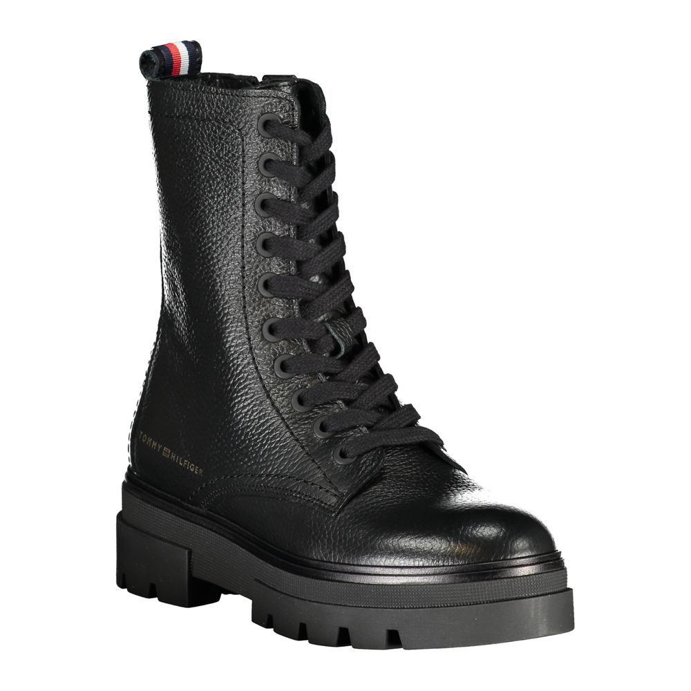 Black Polyester Ankle
