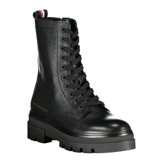 Black Polyester Ankle