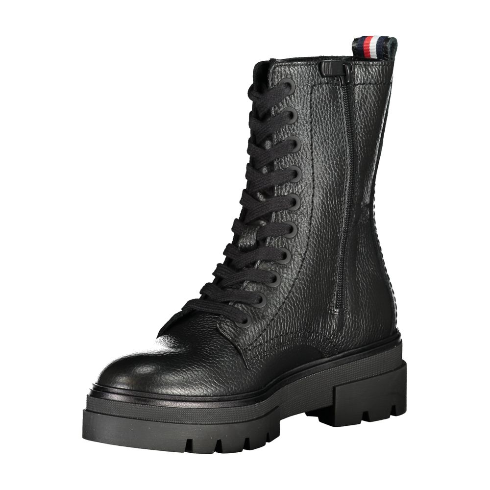 Black Polyester Ankle