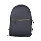 Blue Recycled Polyester Men Backpack