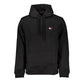 Black Cotton Men Sweater with Hood