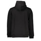 Black Cotton Men Sweater with Hood