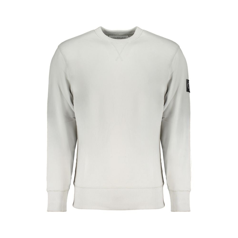 Gray Cotton Men Sweater