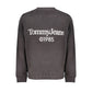 Black Cotton Men Sweater