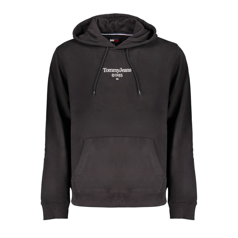 Black Cotton Men Sweater