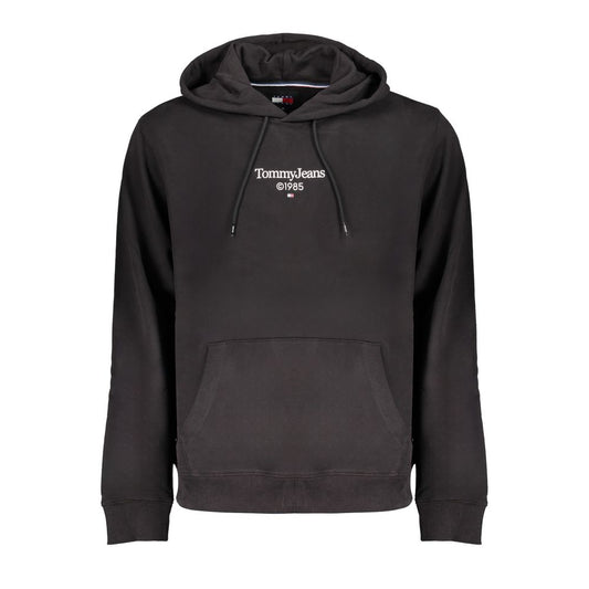 Black Cotton Men Sweater