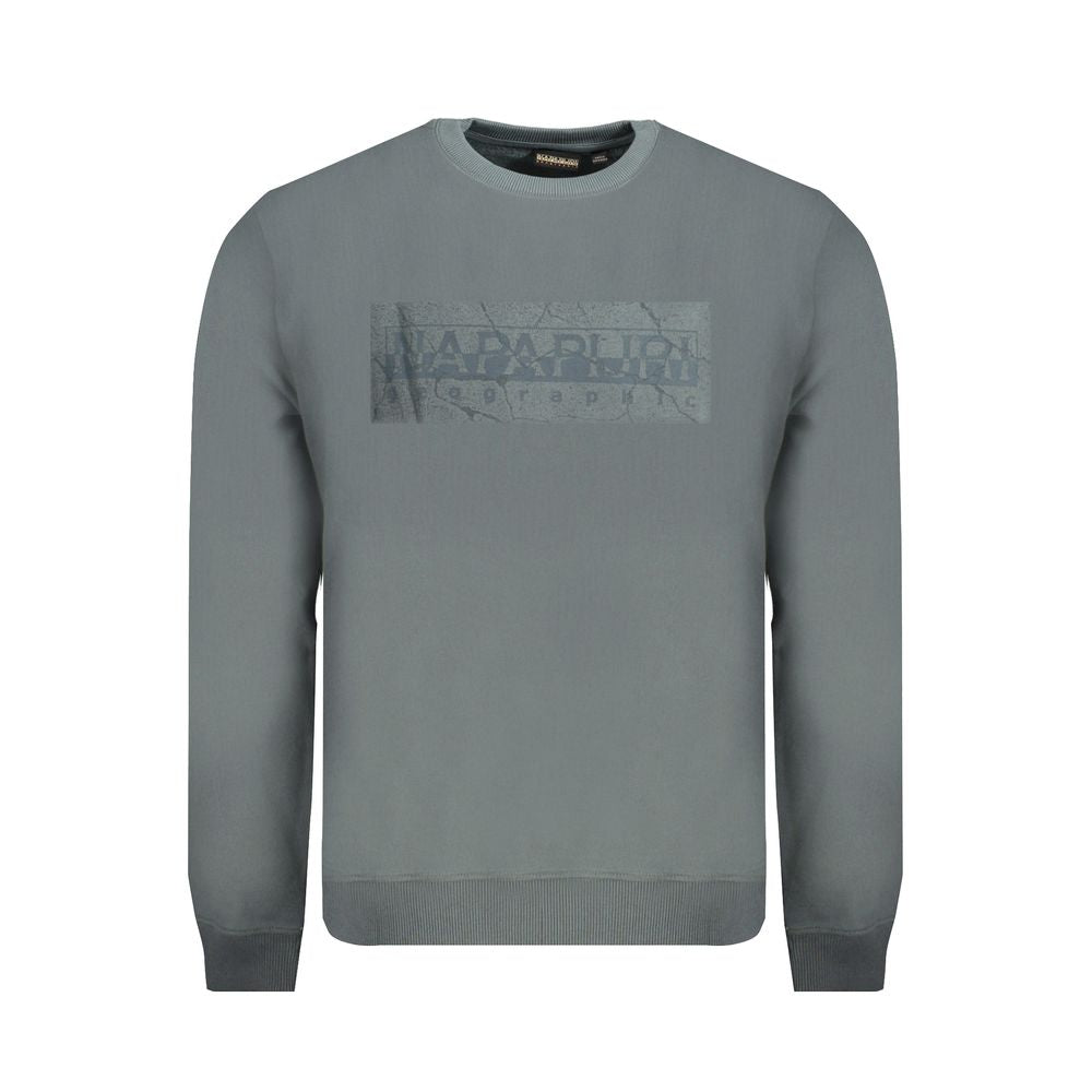 Green Cotton Men Sweater