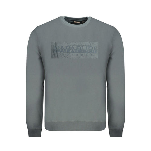 Green Cotton Men Sweater