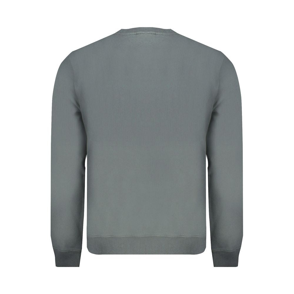 Green Cotton Men Sweater