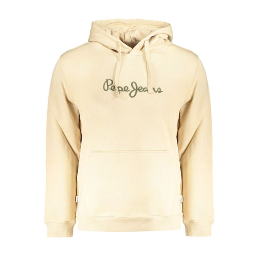 Beige Cotton Men Sweater