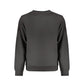 Black Cotton Men Sweatshirt