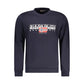 Blue Cotton Men Sweater