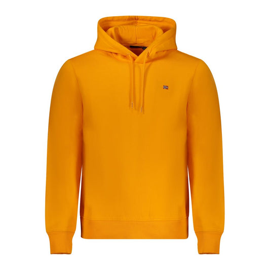 Orange Cotton Men Sweater