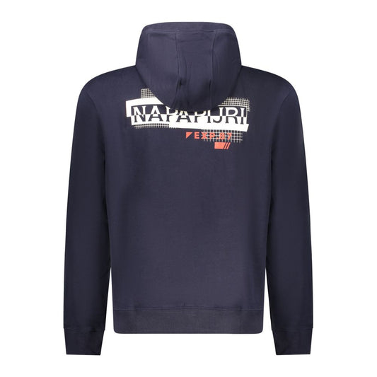 Blue Cotton Men Sweater