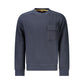 Blue Cotton Men Sweater