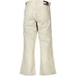 Beige Cotton Women Jeans