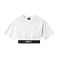White Cotton Women T-Shirt