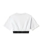 White Cotton Women T-Shirt