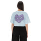 Blue Cotton Women T-Shirt