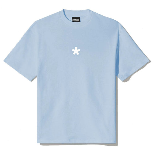 Blue Cotton Women T-Shirt