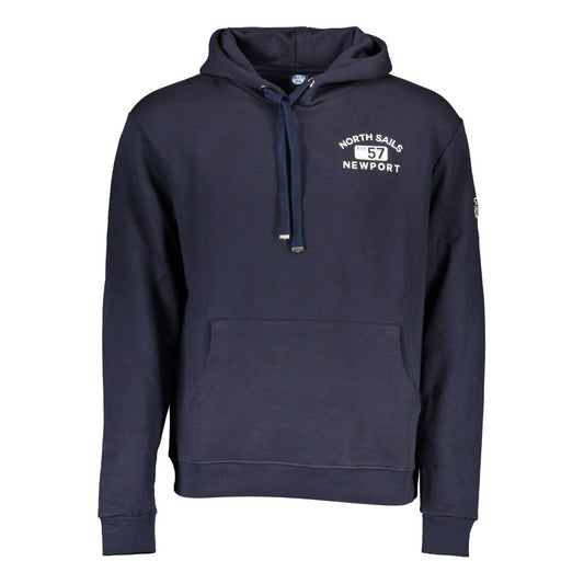 Blue Cotton Men Sweater