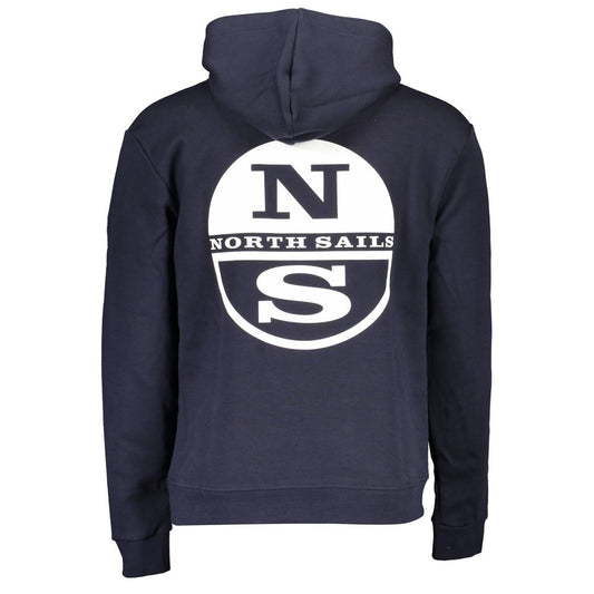 Blue Cotton Men Sweater
