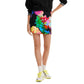 Black Cotton Mini Skirt