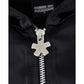 Black Polyester Women Jacket