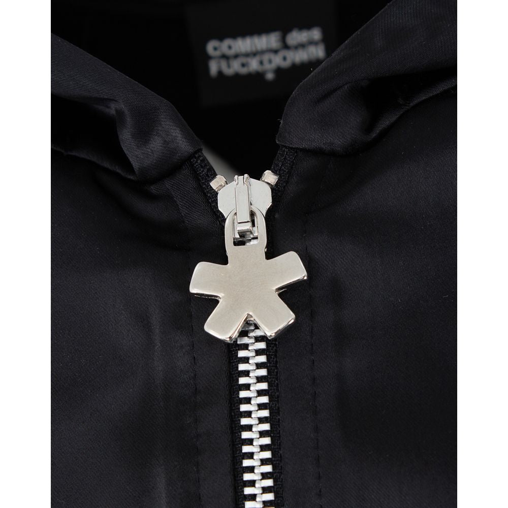 Black Polyester Women Jacket