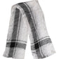 White Black Silk Warmer Wrap Foulard Scarf