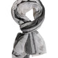 White Black Silk Warmer Wrap Foulard Scarf