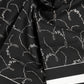 Black White Printed Square Men Foulard Scarf