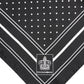 Black White Polka Dot Men Foulard Scarf
