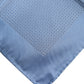 Light Blue Silk Square Men Foulard Scarf